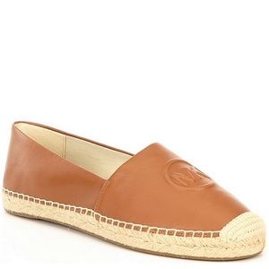 NWT Michael Kors Leather Slip On Espadrilles